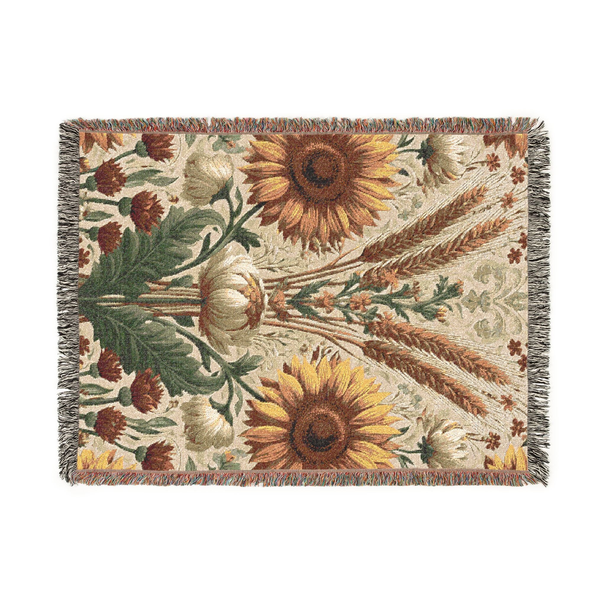 Sunflower Meadow Woven Throw Blanket
