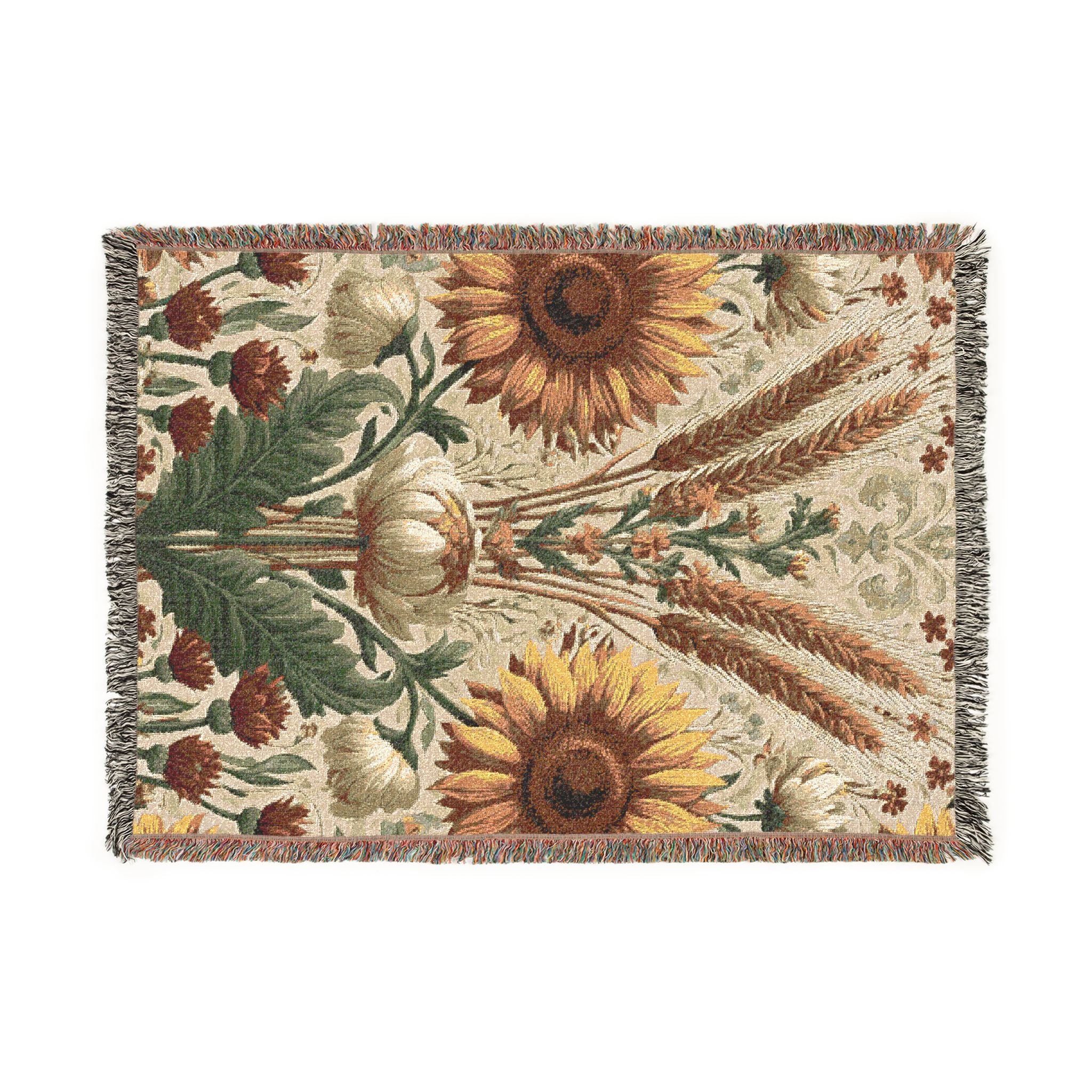 Sunflower Meadow Woven Throw Blanket