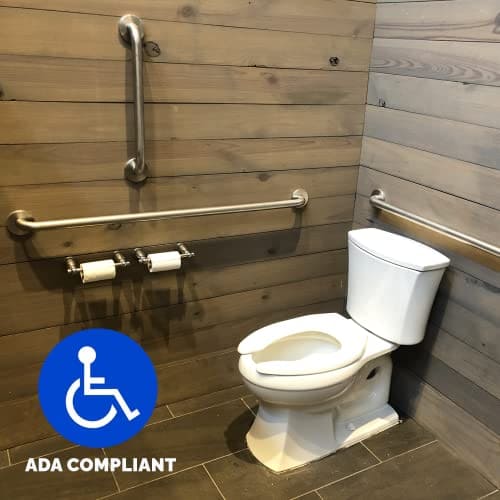 Grab Bar Bundle for Commercial Restroom ADA Compliance – 18″, 36″, 42″ – Pack of 3
