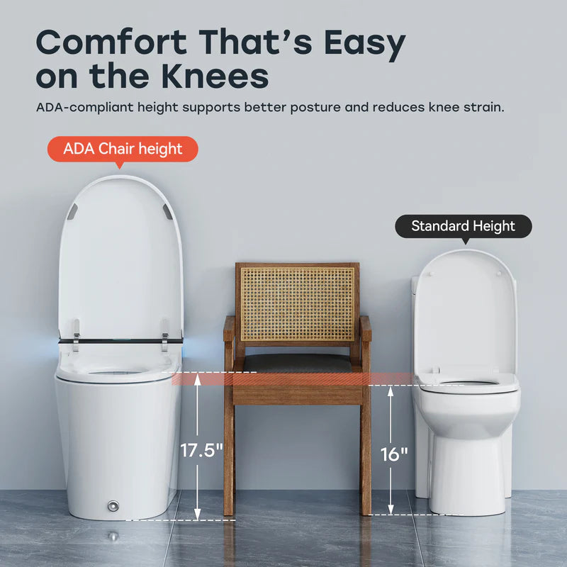 T38P Smart Toilet with ADA Comfort Height & Built-In Tank