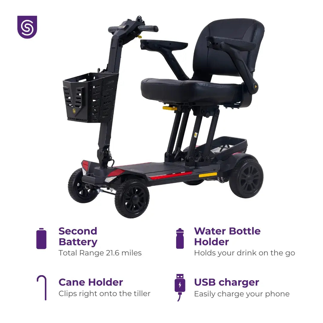 Buzzaround Carry On HD - 400lb Folding Mobility Scooter