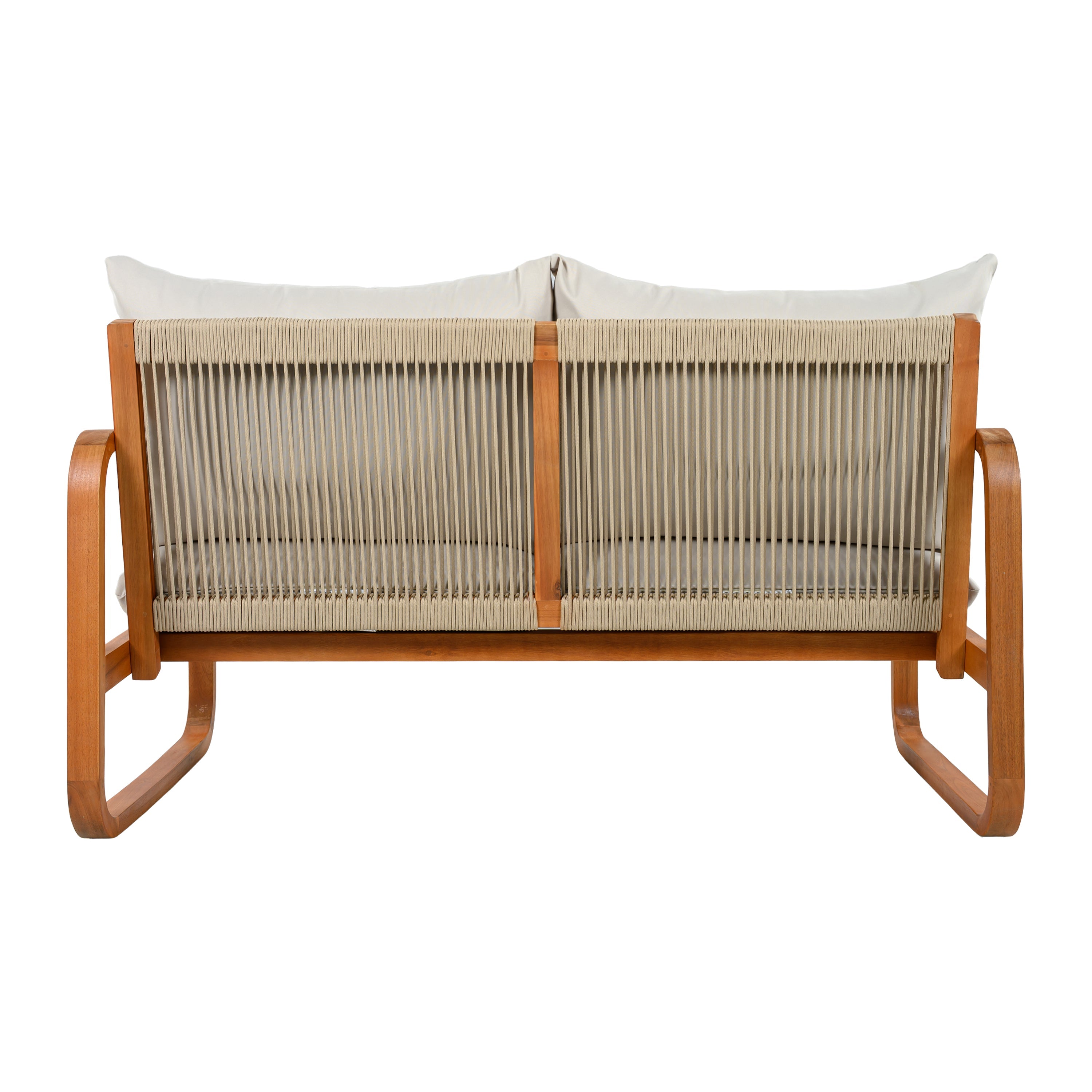 4-Piece Acacia Wood Outdoor Patio Furniture Set