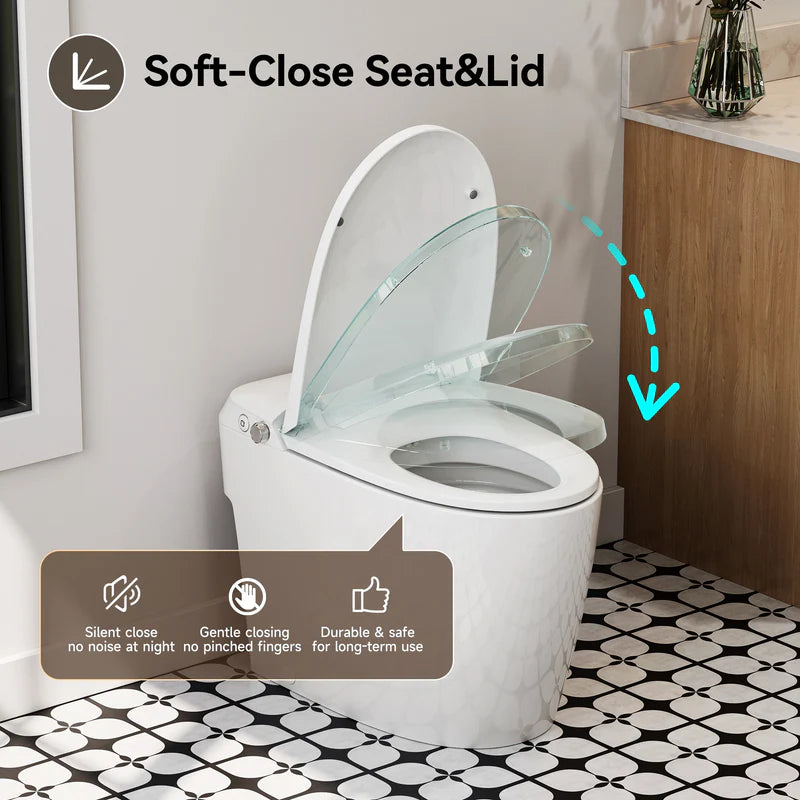 HOROW T30-NE 10-Inch Rough-In Non-Electric Bidet Toilet