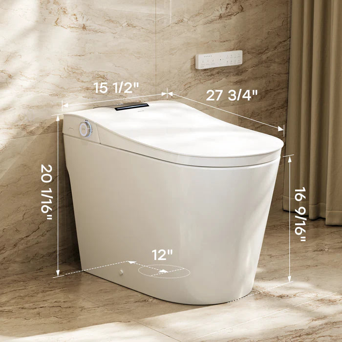 HOROW T39 Smart Toilet with Built-In Tank & Pump, ADA Dual Flush