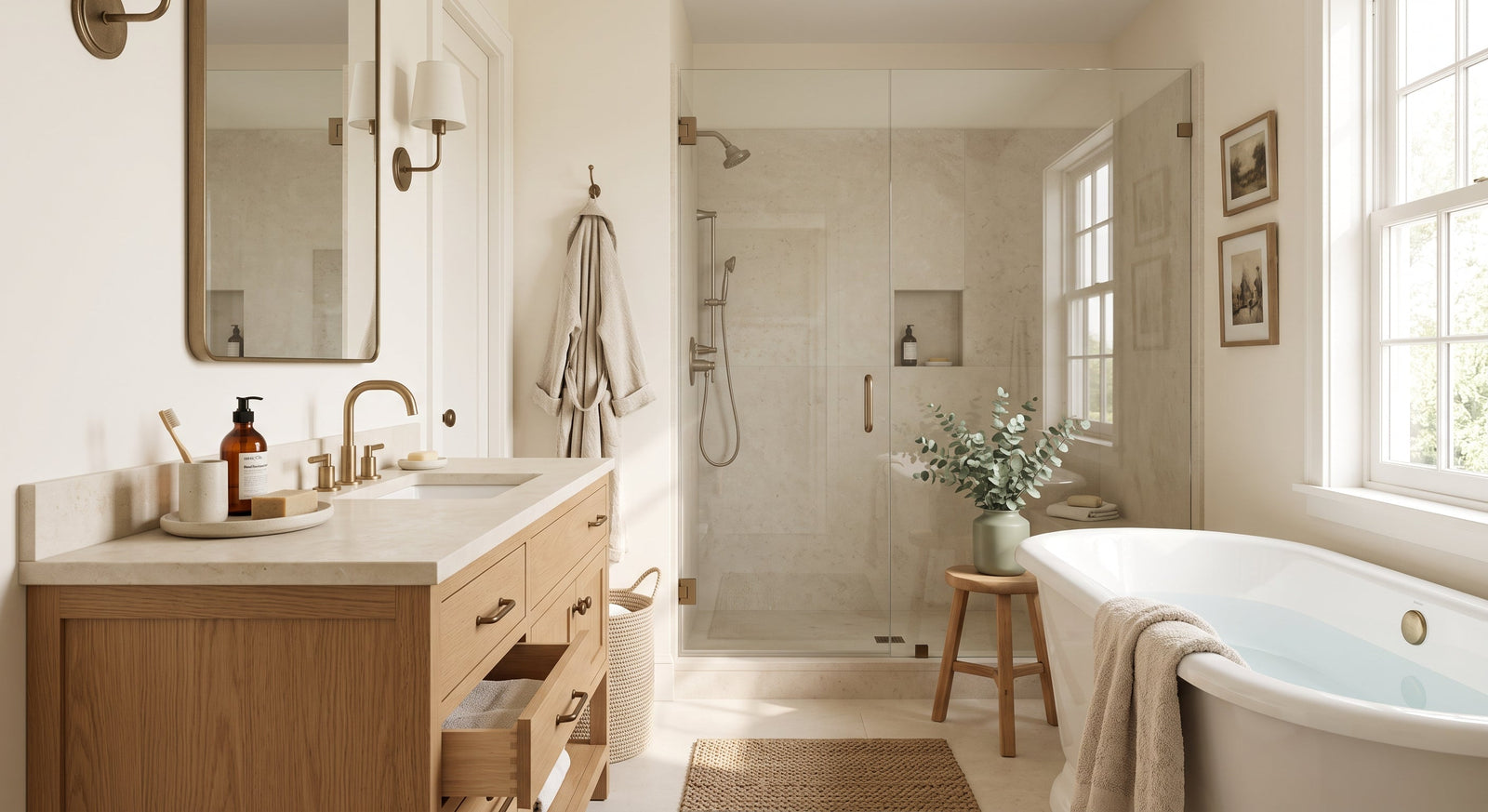 A Bathroom That Feels Better Before the Day Even Begins