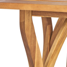 Outdoor 7-Piece Rustic Acacia Wood Dining Set