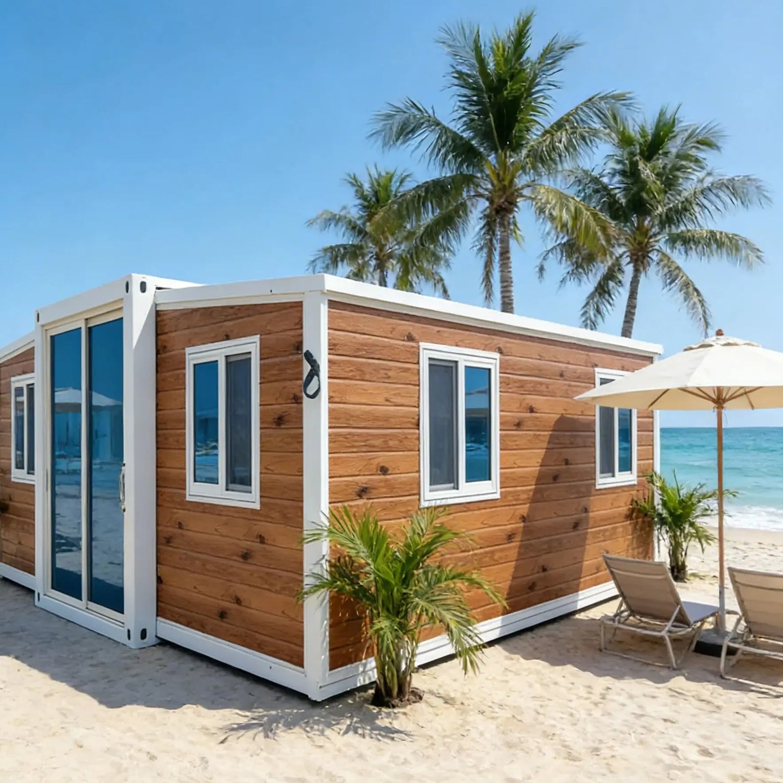 Creative Expandable Foldable House 3 Rooms Prefabricated Livable Modular Home