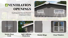Outdoor Metal Storage Shed - 10x14 FT