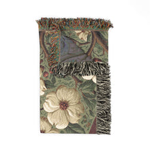 Cardinal Garden Woven Throw Blanket