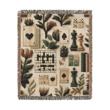 Game Night Woven Throw Blanket