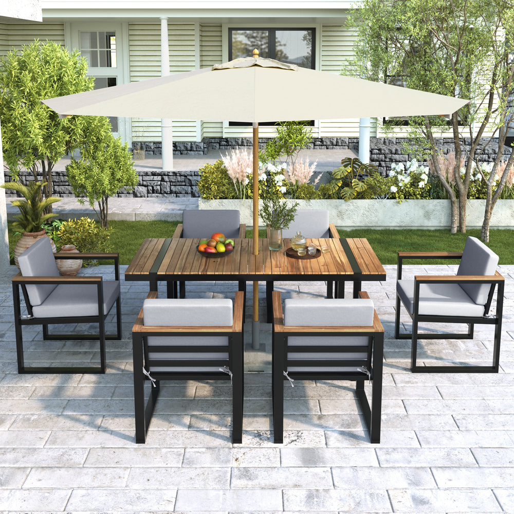 7-Piece Outdoor Dining Table and Chair Set