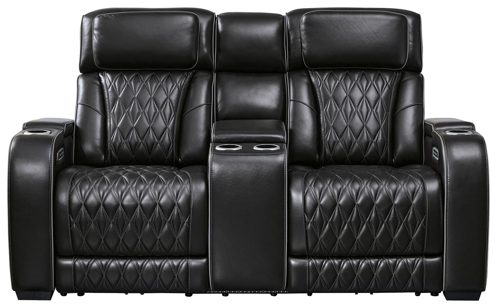 Boyington Power Reclining Loveseat with Console and Adjustable Headrest