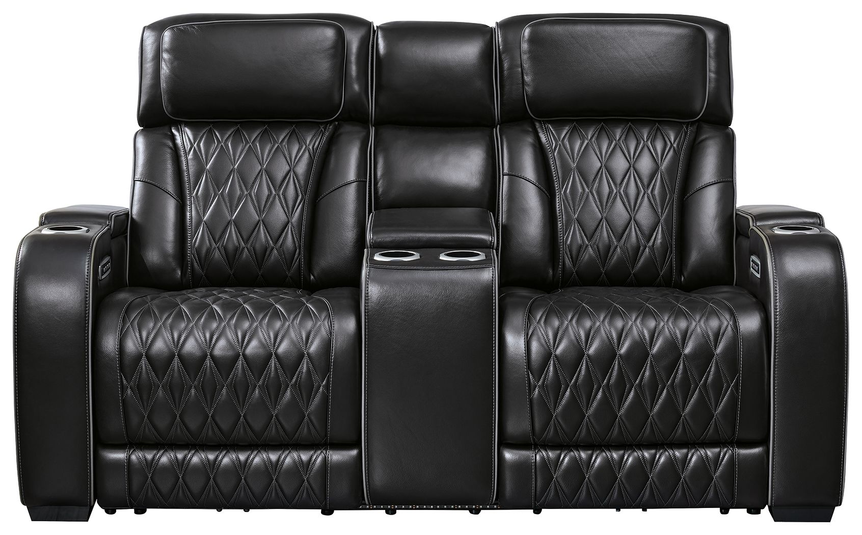 Boyington Power Reclining Loveseat with Console and Adjustable Headrest
