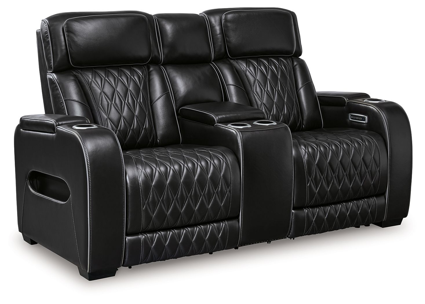 Boyington Power Reclining Loveseat with Console and Adjustable Headrest