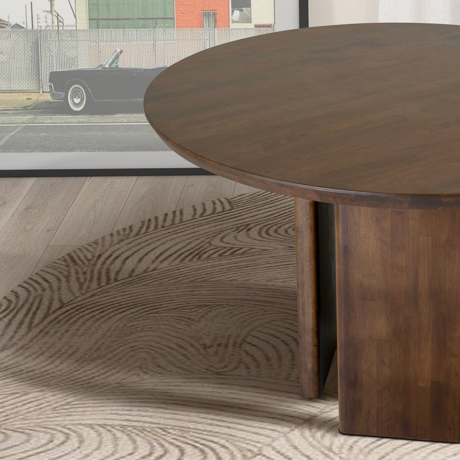 Alden Round Dining Table - Walnut