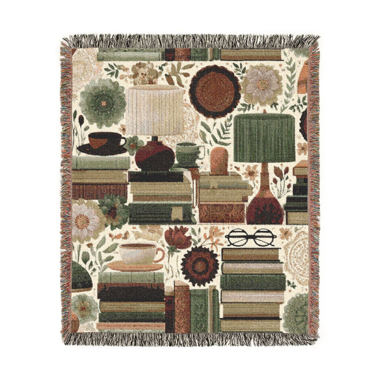 Book Lover's Retreat Woven Throw Blanket