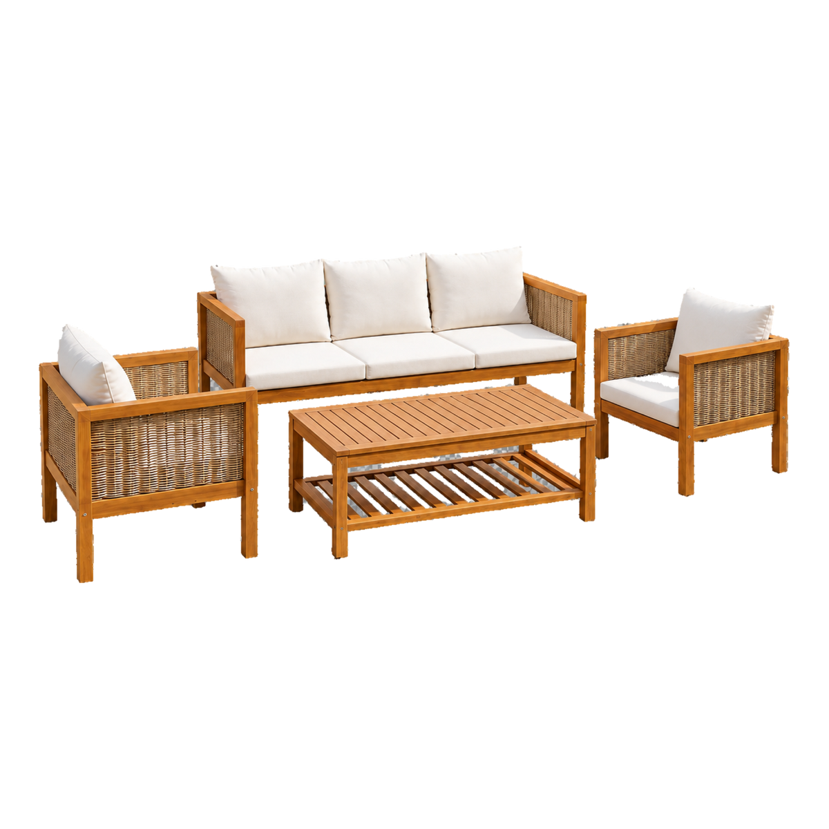 4-Piece Patio Sofa Set Outdoor Seating Group