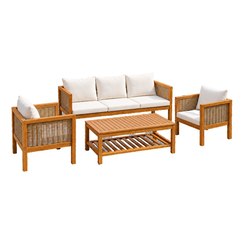 4-Piece Patio Sofa Set Outdoor Seating Group