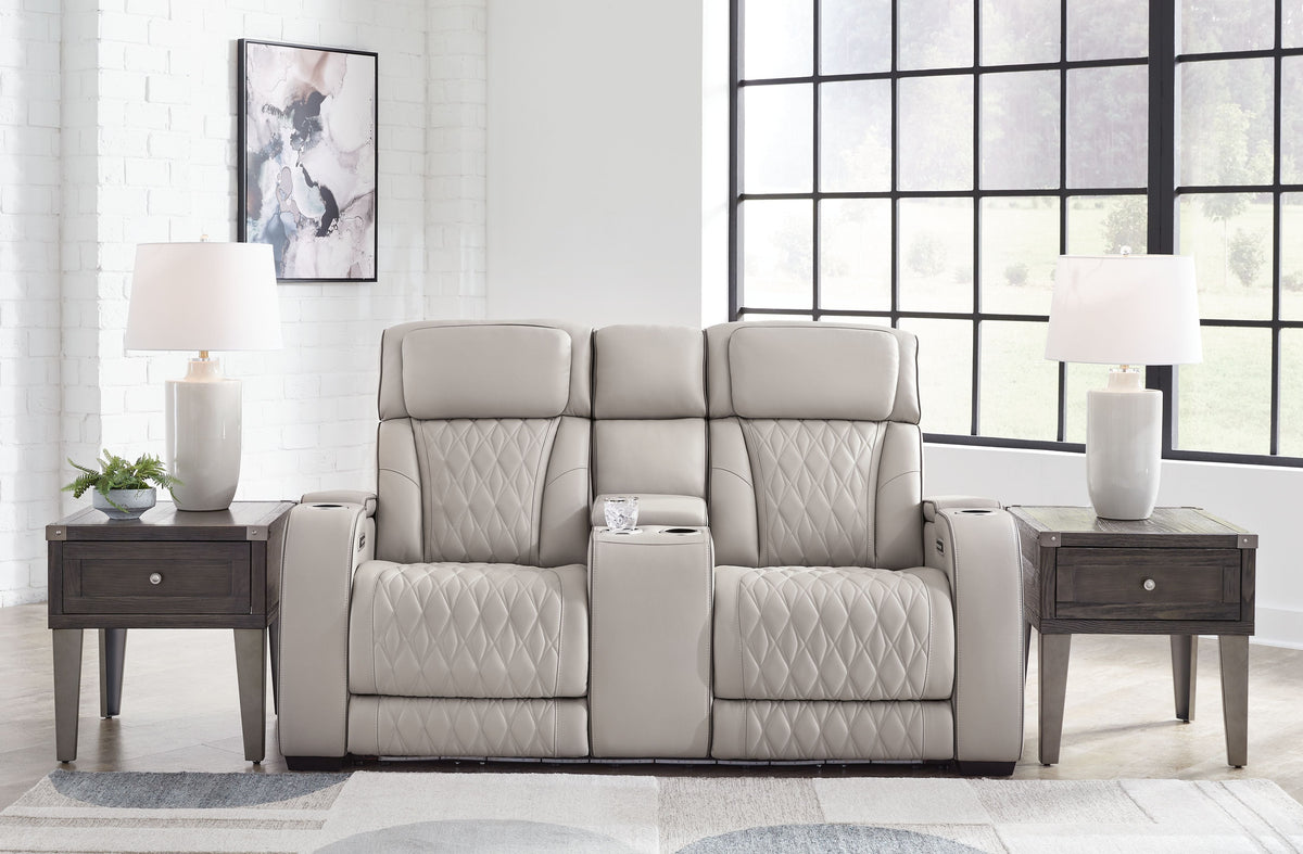 Boyington Power Reclining Loveseat with Console and Adjustable Headrest