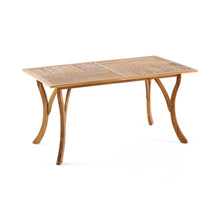 Outdoor 7-Piece Rustic Acacia Wood Dining Set