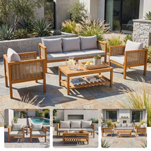 4-Piece Patio Sofa Set Outdoor Seating Group