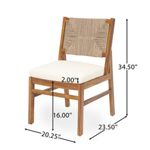 Outdoor 7-Piece Rustic Acacia Wood Dining Set