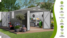 Outdoor Metal Storage Shed - 10x14 FT