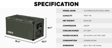 ICECO VL75ProD Olive 75L Heavy Duty 12V Fridge Freezer