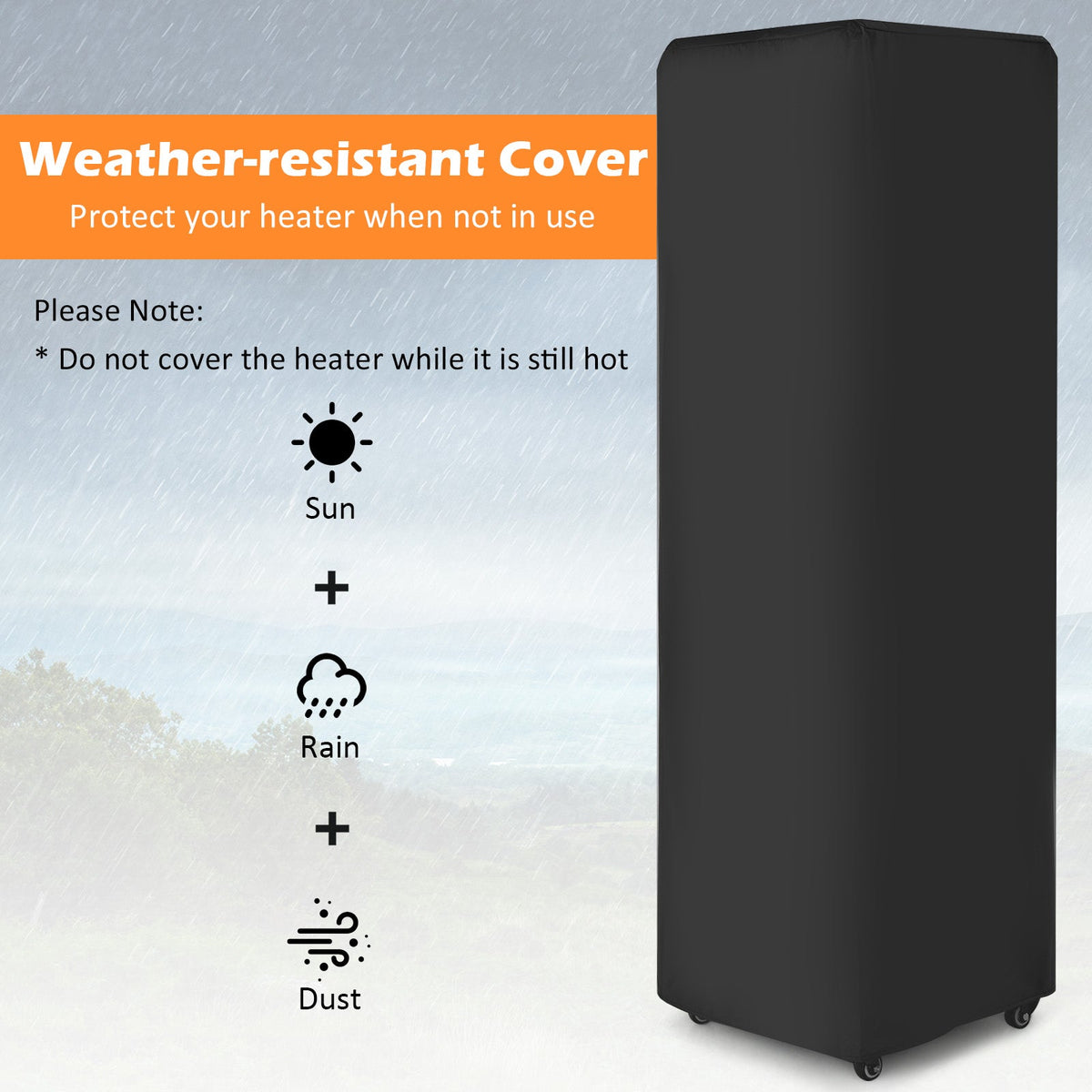 DirectDeals 41,000 BTU Propane Patio Heater with Metal Hood