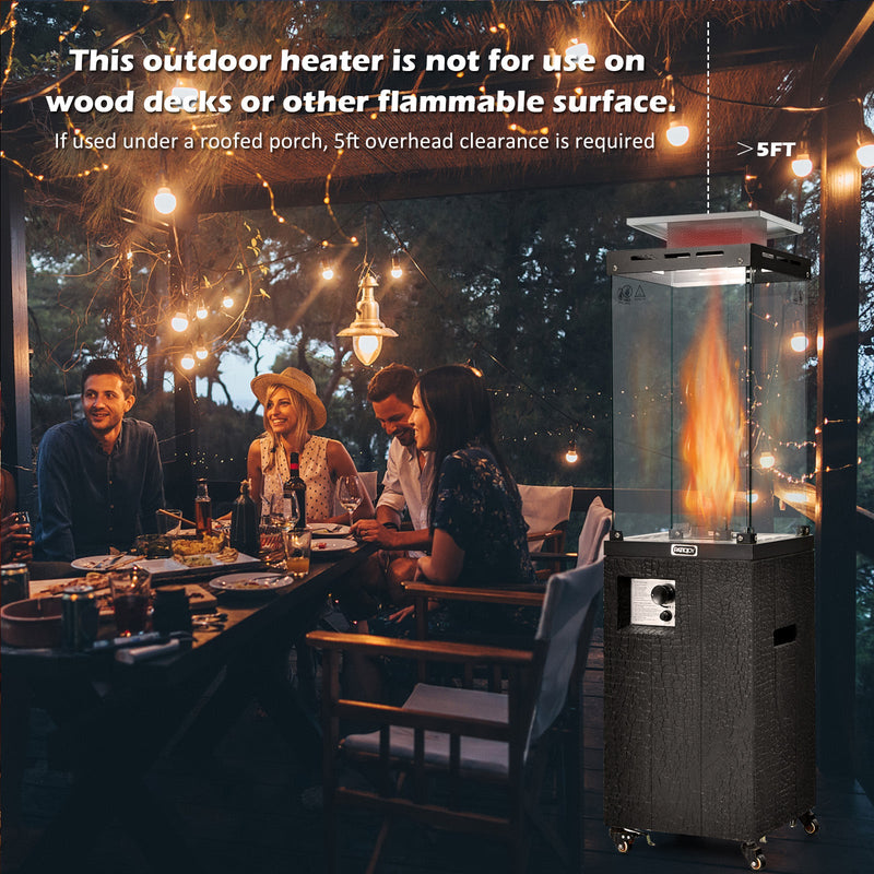 DirectDeals 41,000 BTU Propane Patio Heater with Metal Hood