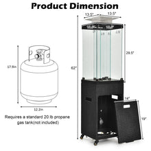 DirectDeals 41,000 BTU Propane Patio Heater with Metal Hood