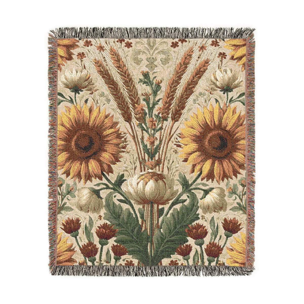 Sunflower Meadow Woven Throw Blanket