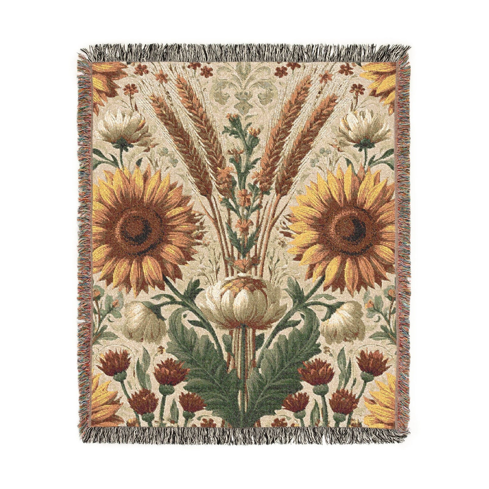 Sunflower Meadow Woven Throw Blanket