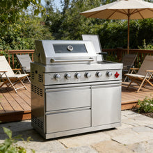 6-Burner 75,300 BTU Stainless Steel Outdoor Kitchen Gas Grill