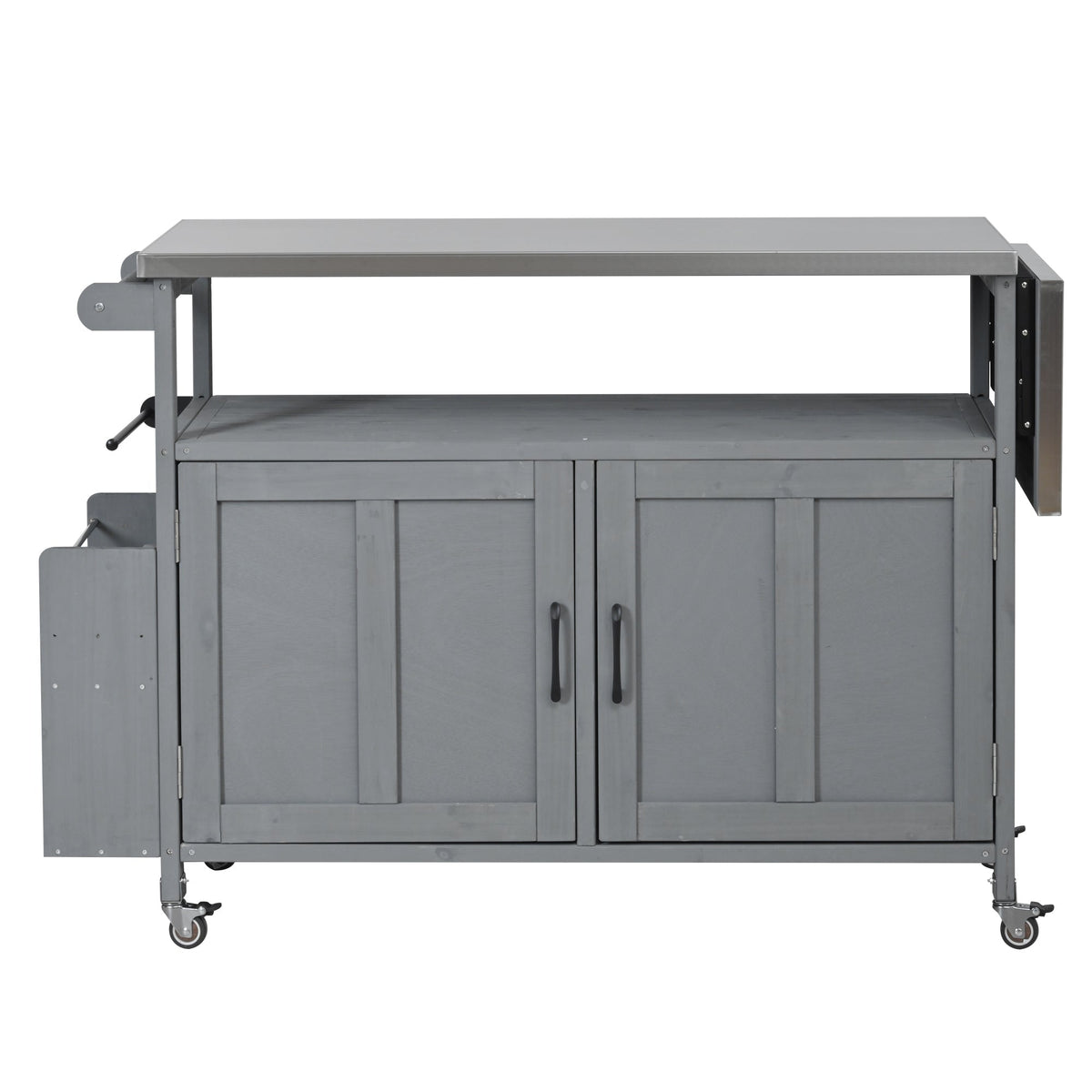 Foldable Outdoor Kitchen Island Patio Mobile Kitchen Cart