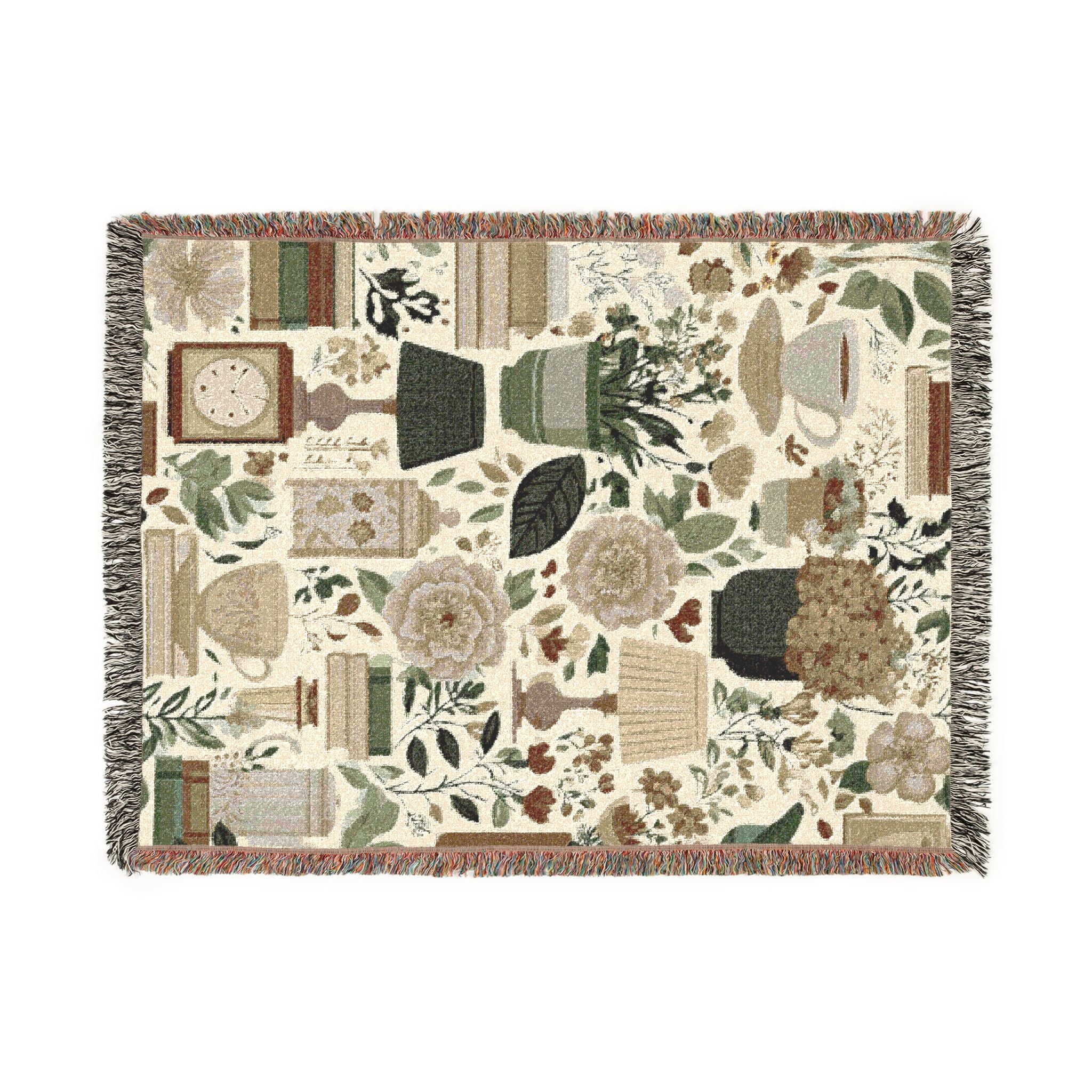 Tea & Comfort Woven Throw Blanket