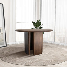 Alden Round Dining Table - Walnut