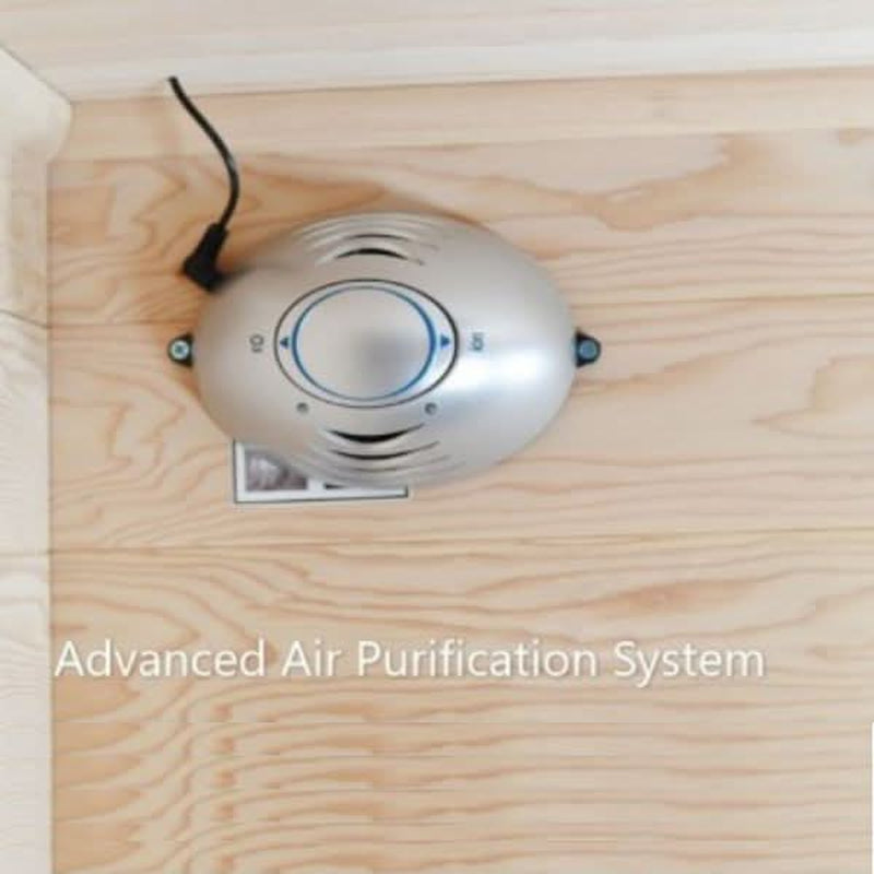 Charleston 4-Person Indoor Traditional Sauna Double Bench