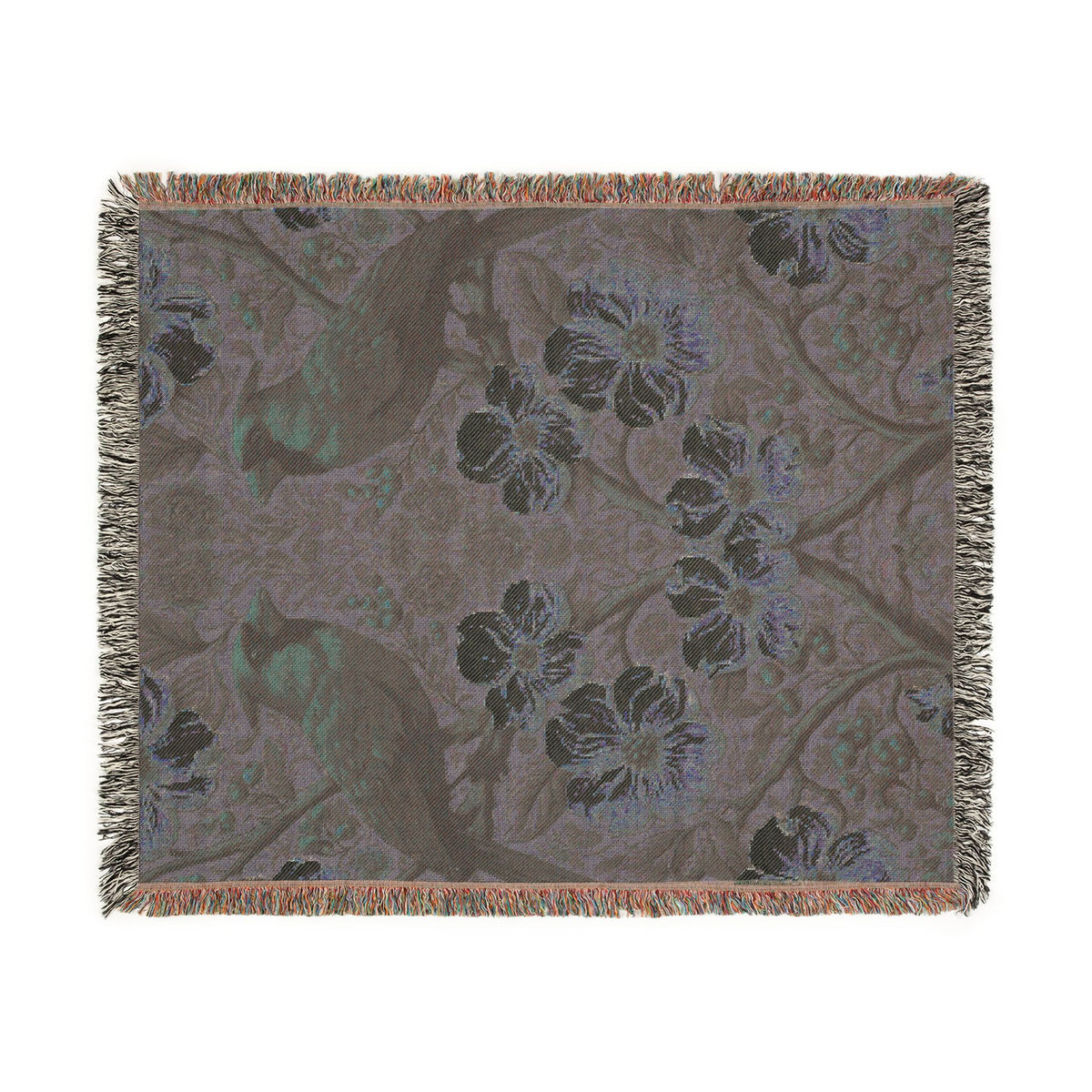 Cardinal Garden Woven Throw Blanket