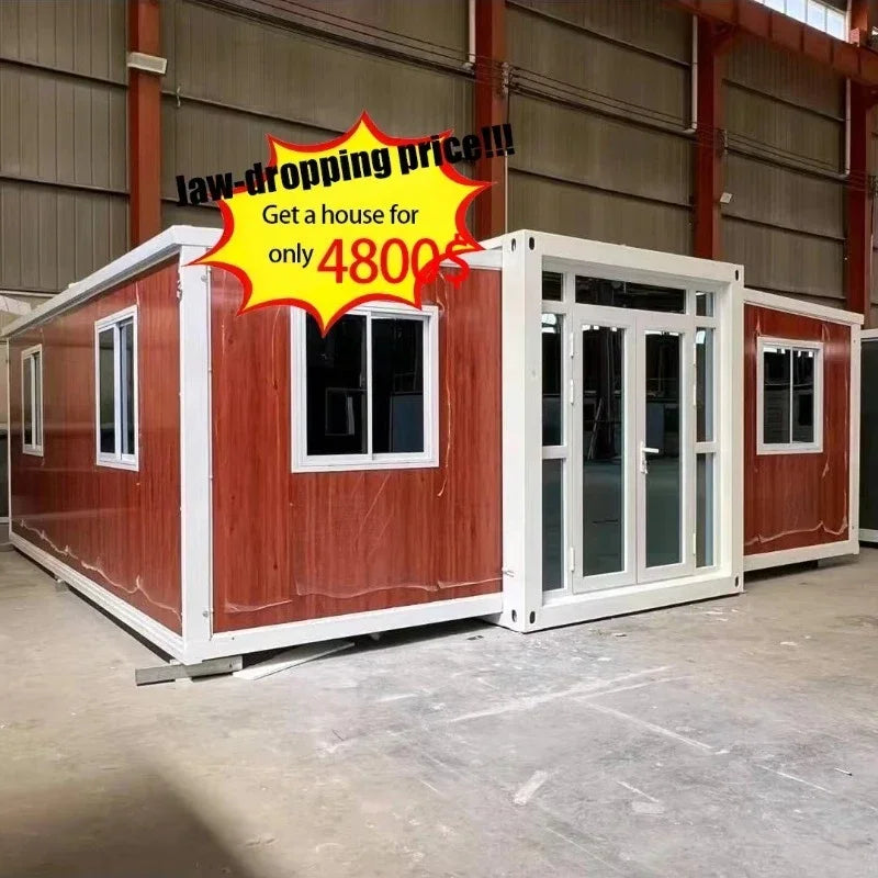 Customized Prefabricated 20/40FT Expandable Container Temporary Residential Prefabricated Light Steel Modular Mobile House