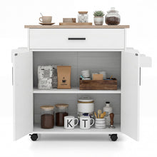 Kitchen Island Cart Rolling Kitchen Storage Island with Drawer