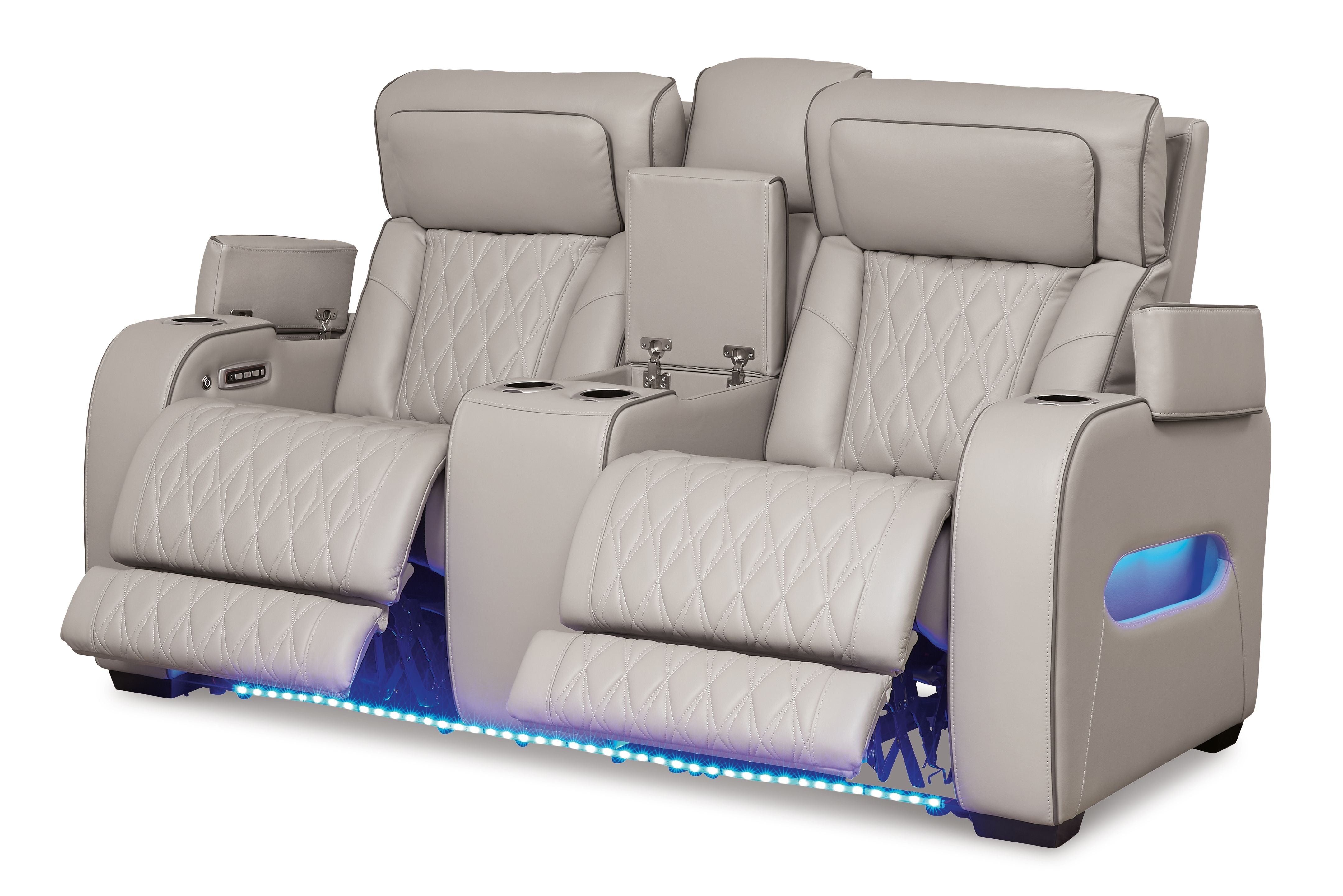 Boyington Power Reclining Loveseat with Console and Adjustable Headrest