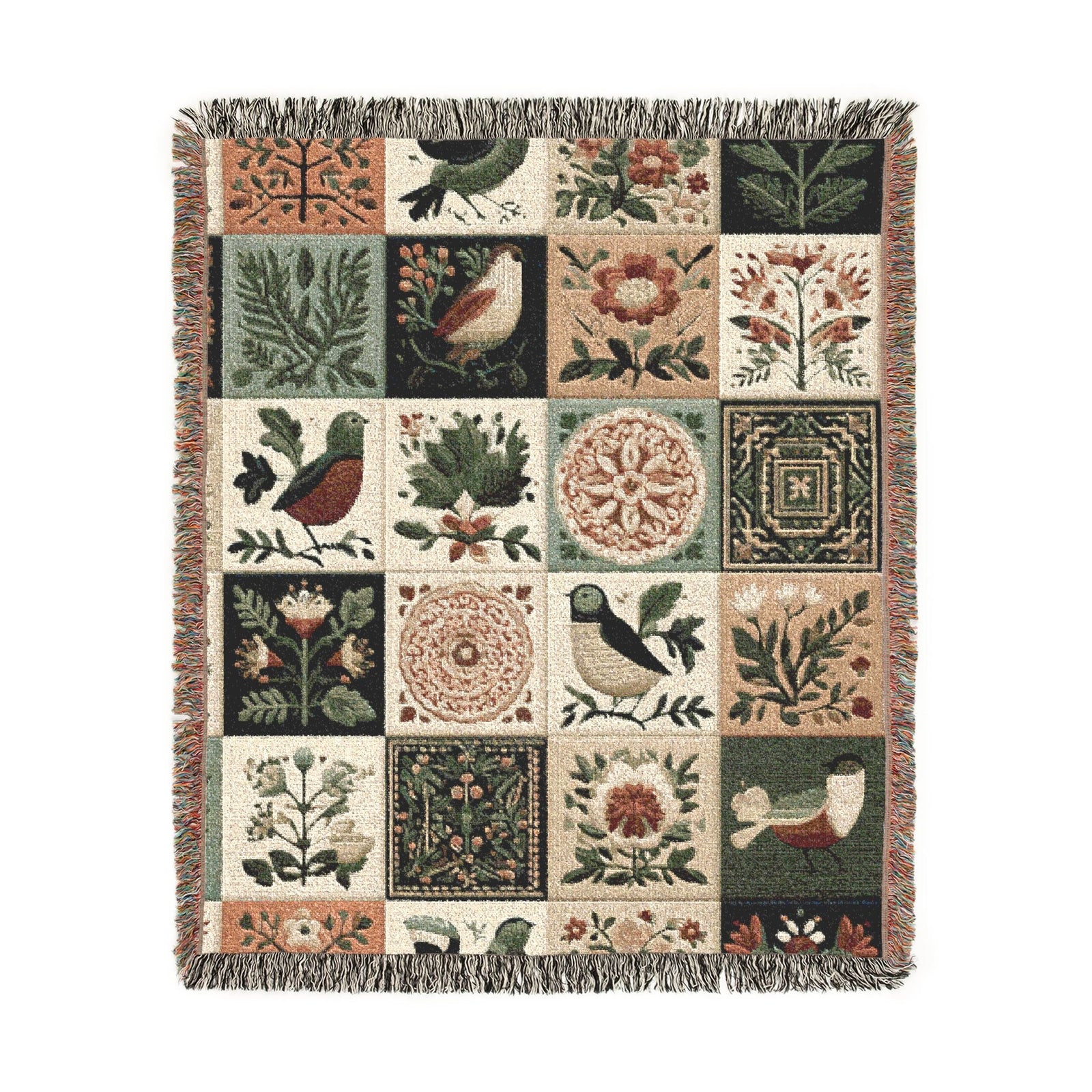 Heritage Quilt Woven Throw Blanket