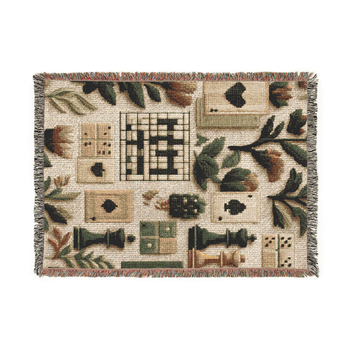 Game Night Woven Throw Blanket