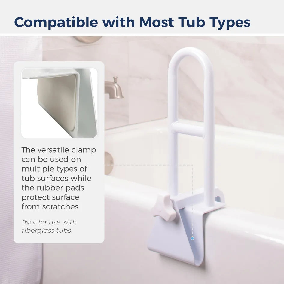 Clamp-On Tub Rail