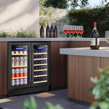 30" Dual Zone Wine and Beverage Refrigerator Quiet Black