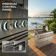 6-Burner 75,300 BTU Stainless Steel Outdoor Kitchen Gas Grill