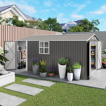 Outdoor Metal Storage Shed - 10x14 FT