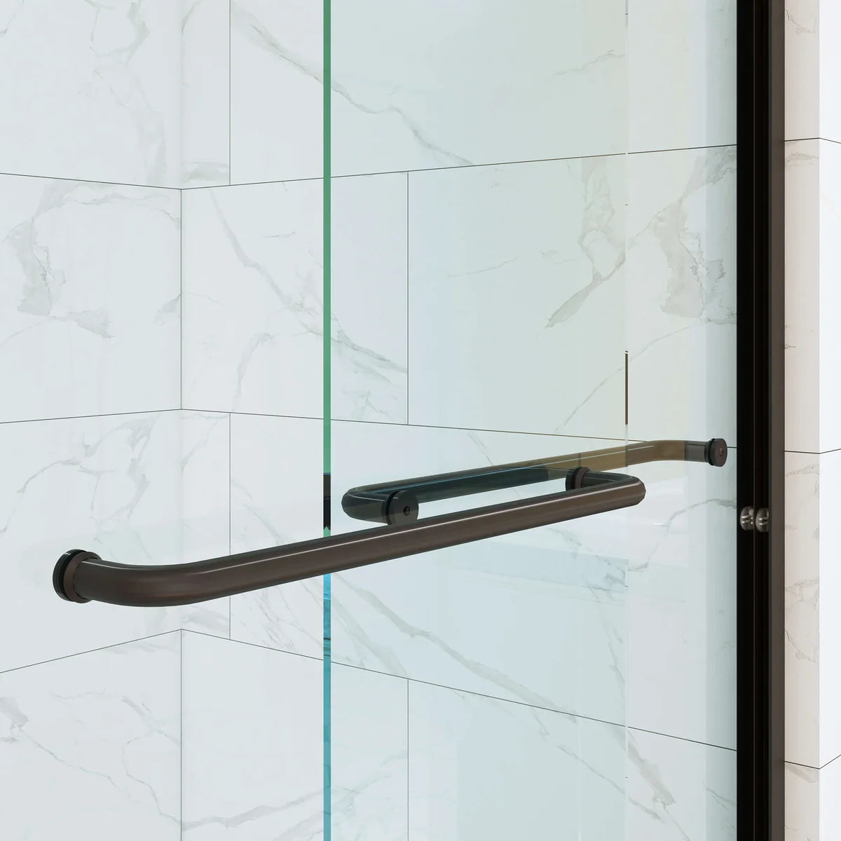 BE6076-MB Frameless Sliding Shower Door