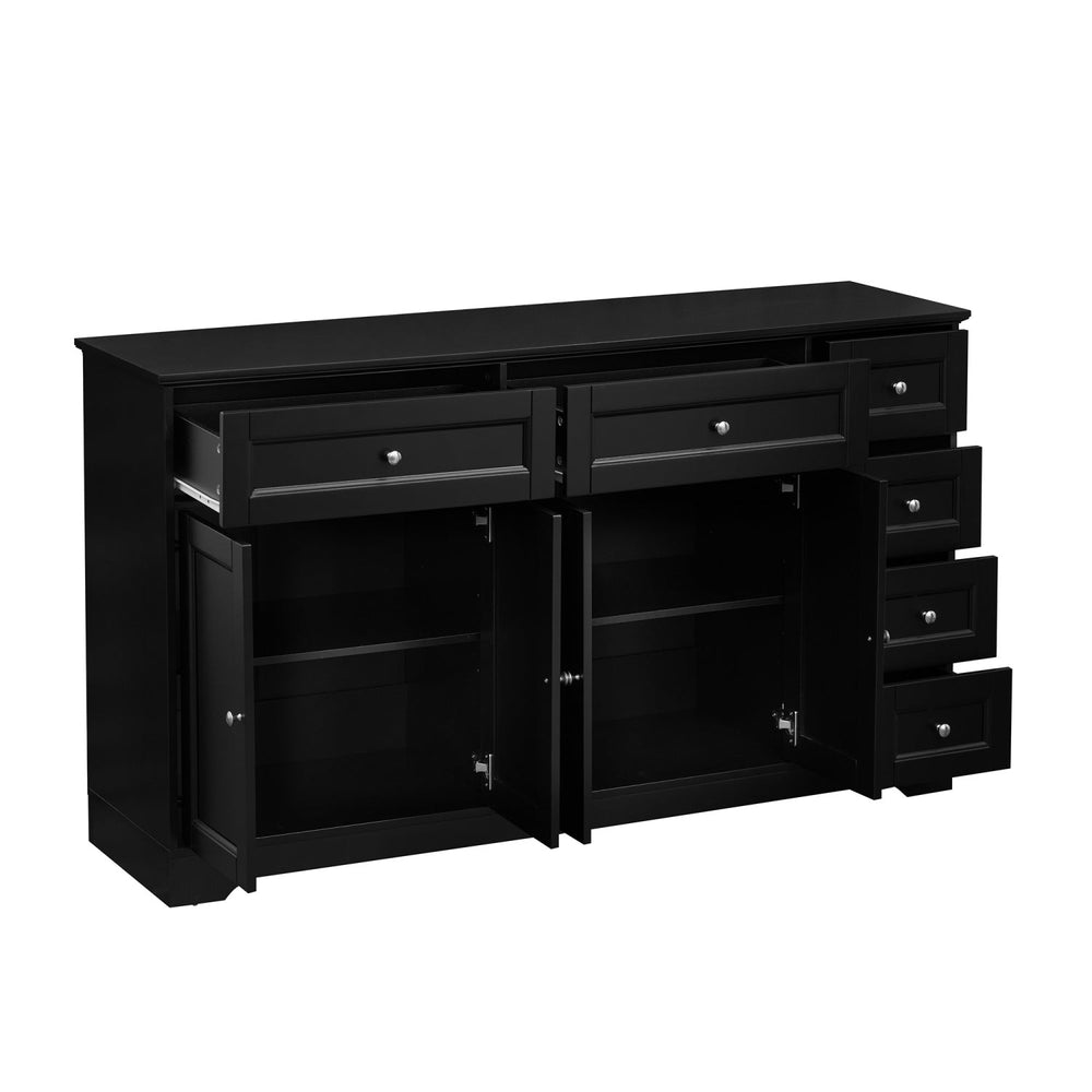 59" Buffet Sideboard with 6 Drawers & 2 Cabinets